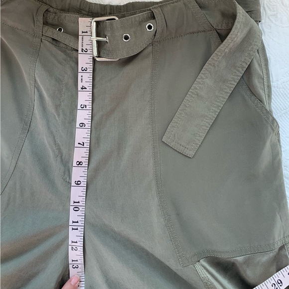 3.1 Phillip Lim Satin Cargo Belted Pant Olive green - Picture 11 of 16
